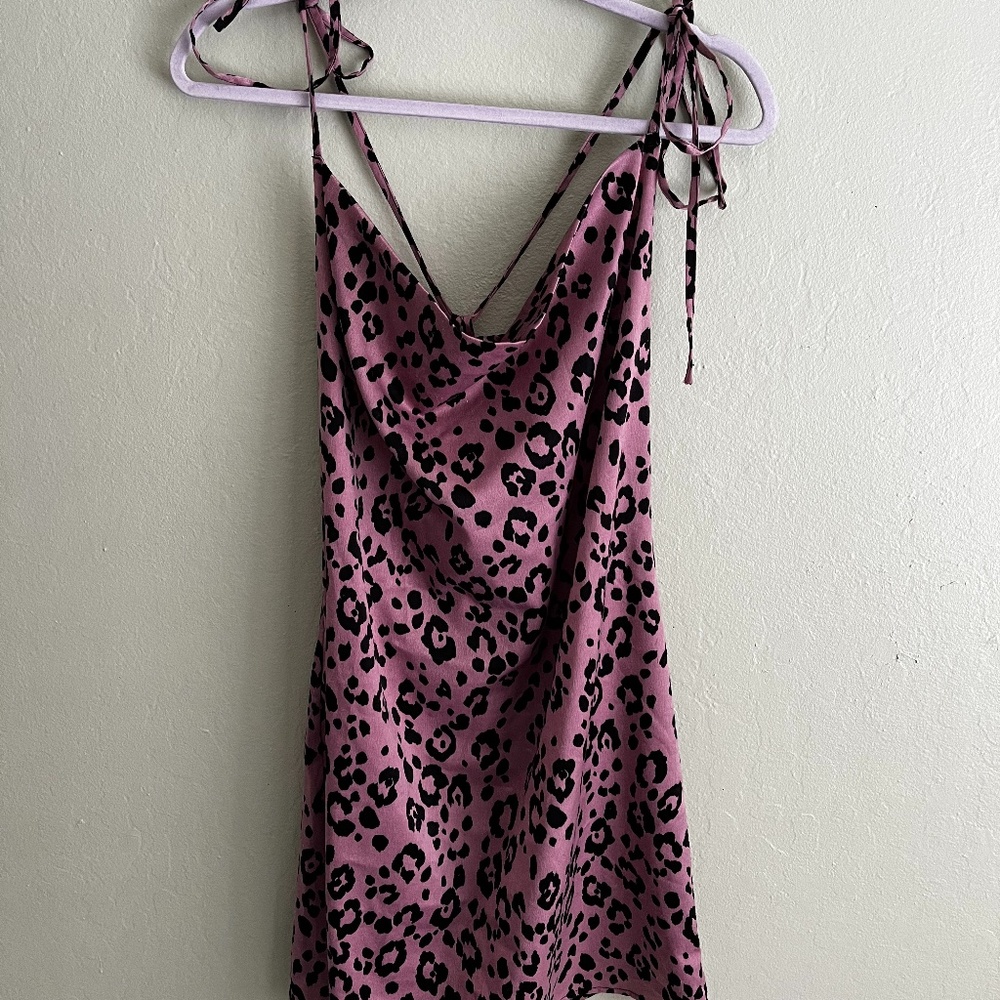 Lucca Leopard Print Mini Dress